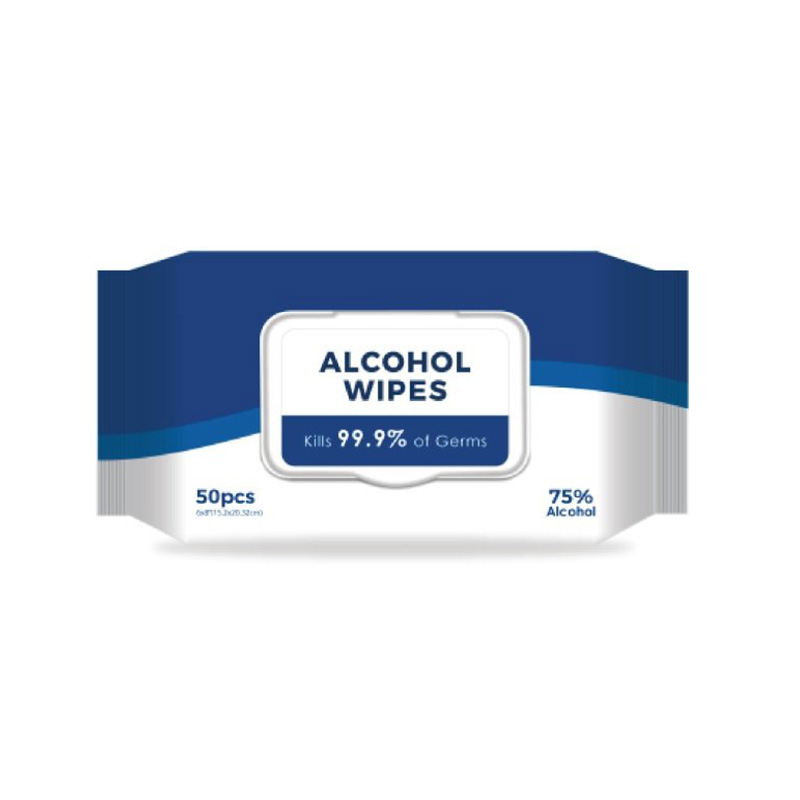 Lenços umedecidos com álcool